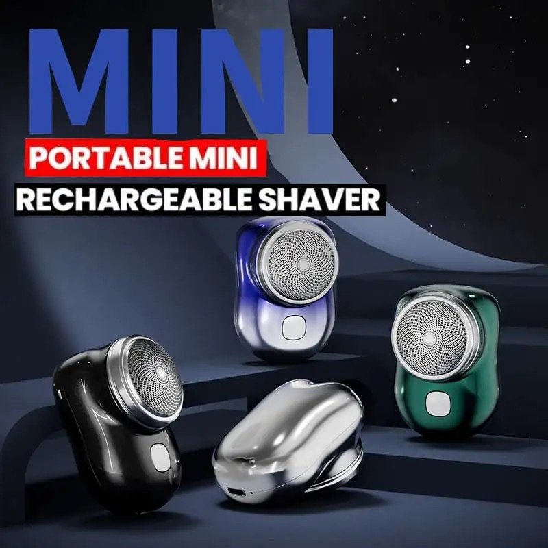Mini Shave Portable Shaver Wet And Dry Men Is USB Rechargeable Shaver Charging Simple One Touch.